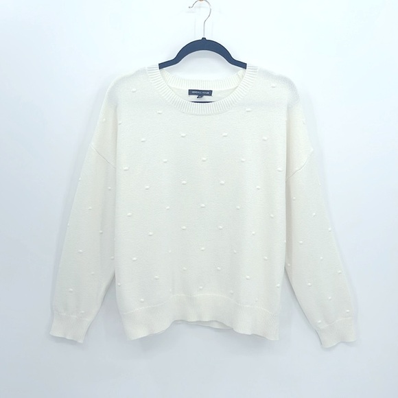 Kendall + Kylie Crew Neck Popcorn Sweater - Picture 1 of 3